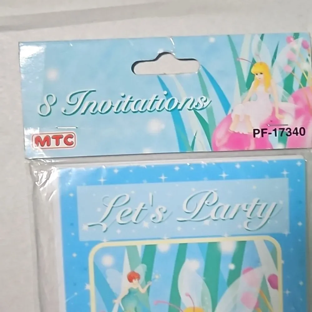Vintage Fairy Party Y2K Invitation Girls Princess Wonderland NEW
